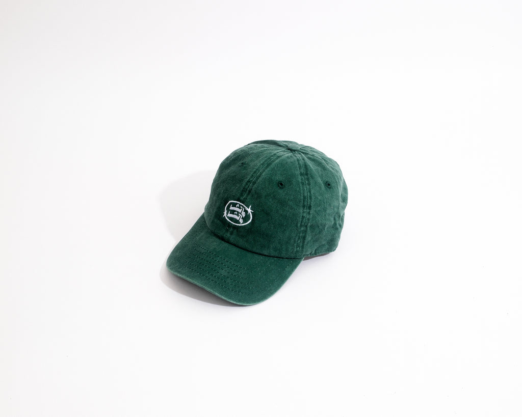 Dark Green Matcha Matcha Hat with Logo