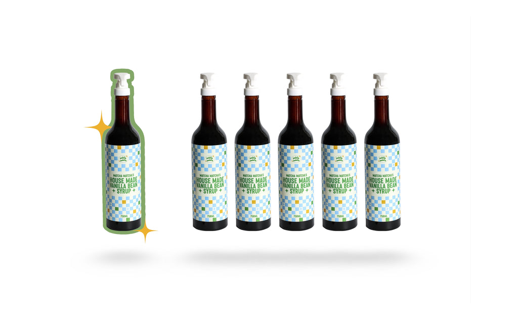 House-made Vanilla Bean Syrup (750 ml) (5 + 1 FREE)