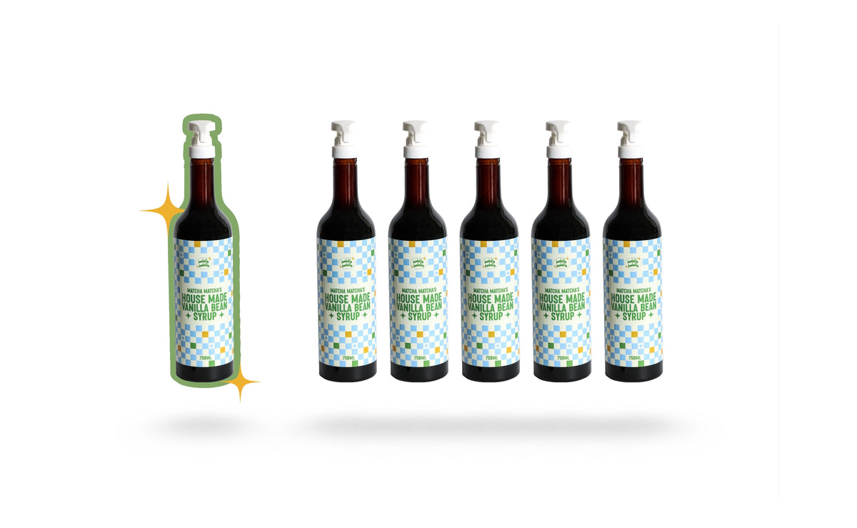 House-made Vanilla Bean Syrup (750 ml) (5 + 1 FREE)